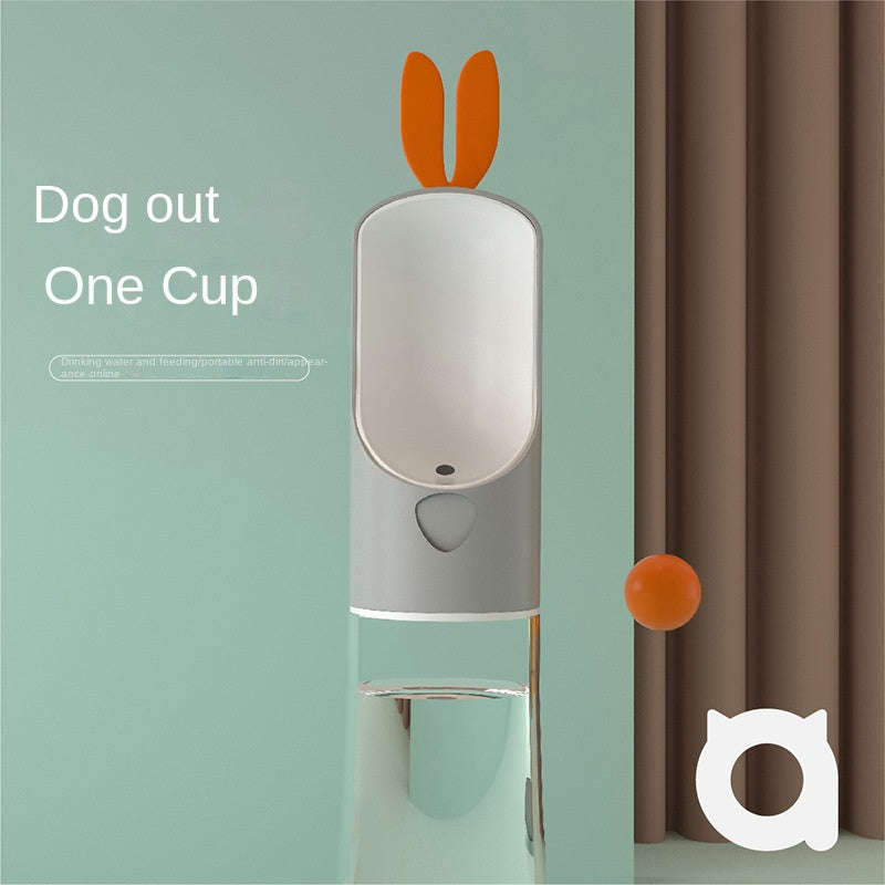 Bunny-shaped outdoor water and food cups